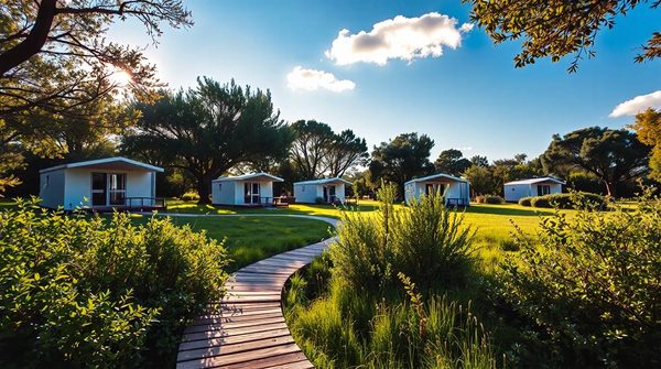 Camping à perpignan : cottages modernes et ambiance conviviale