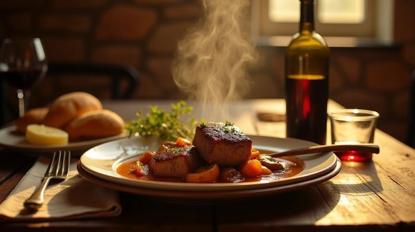 Savourer la cuisine traditionnelle à La rencontres à Contres